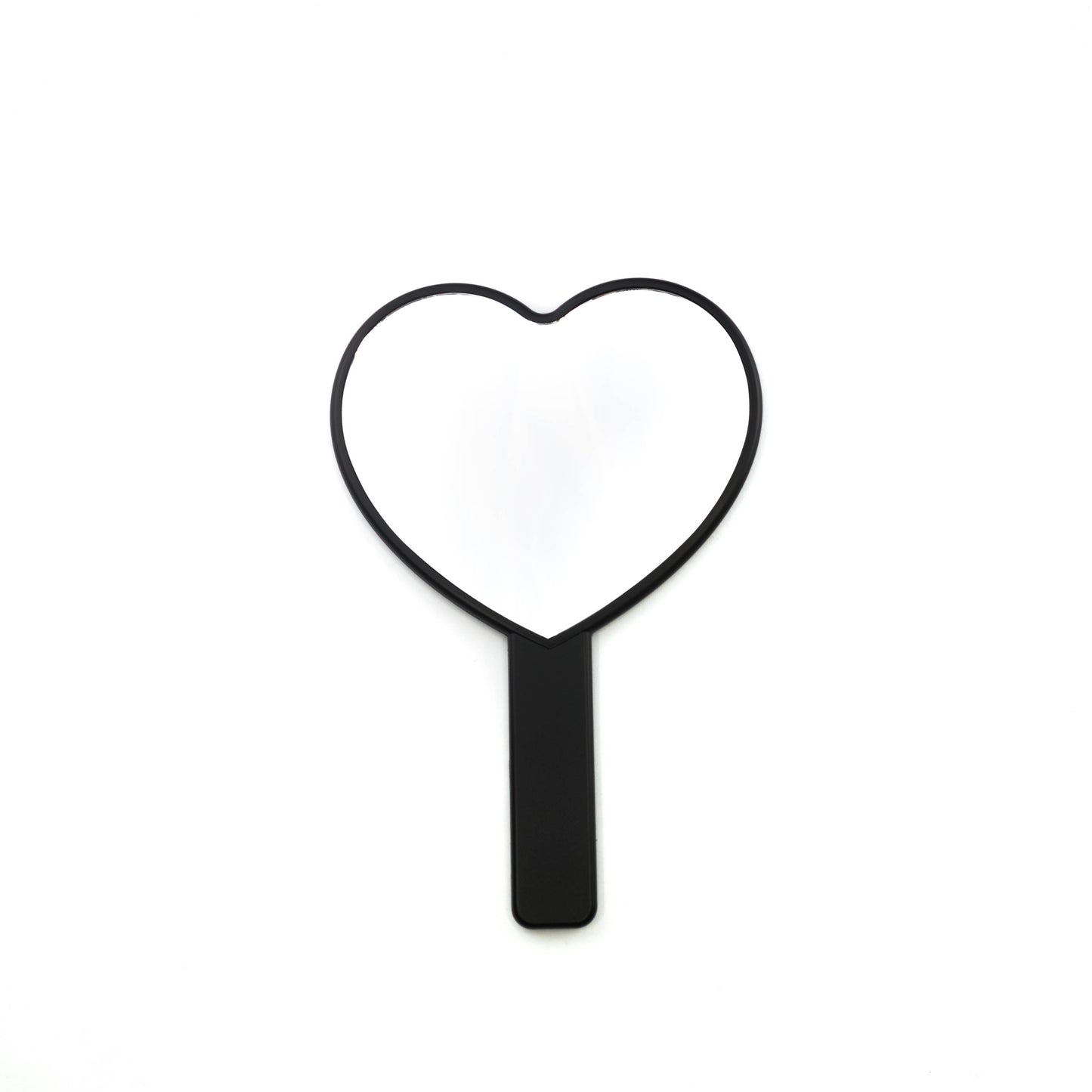 Black Handheld Heart Mirror
