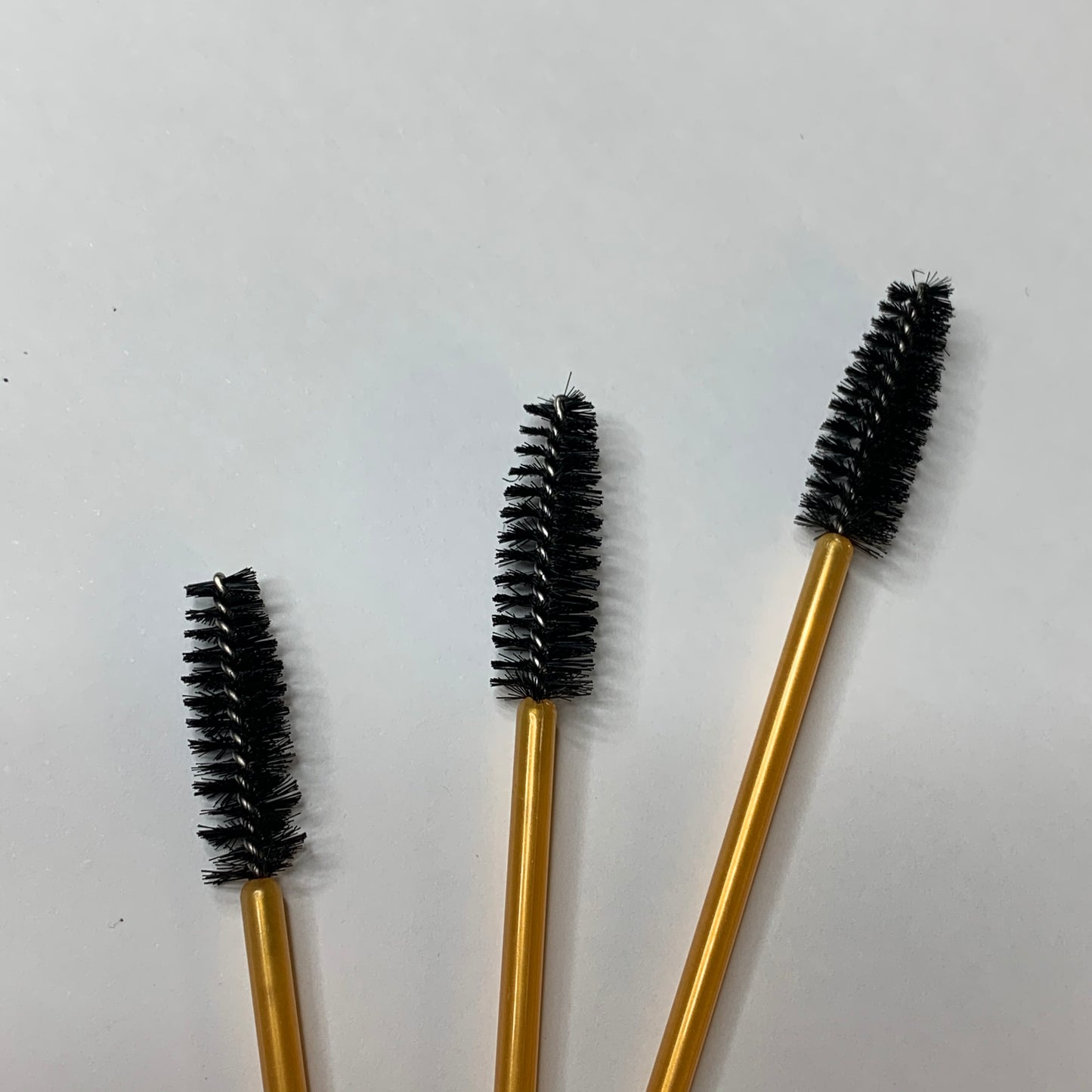 50x Gold & Black Disposable Mascara Wands