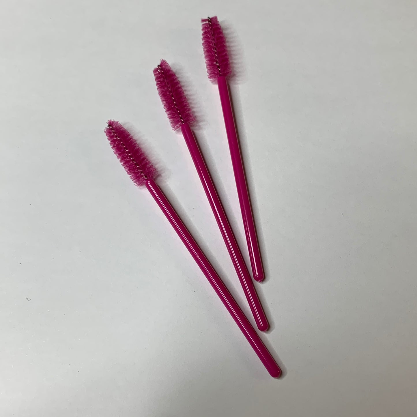 50x Hot Pink Disposable Mascara Wands