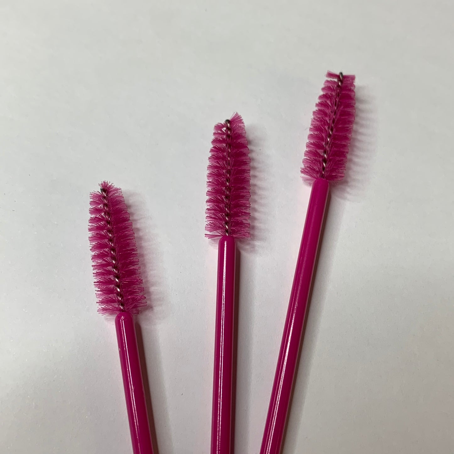 50x Hot Pink Disposable Mascara Wands
