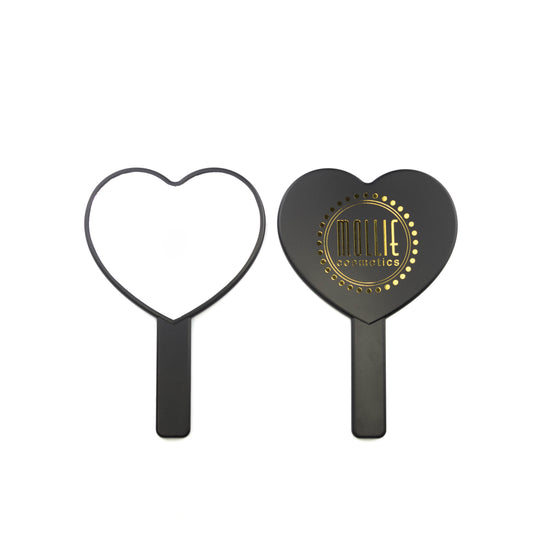 Black Handheld Heart Mirror